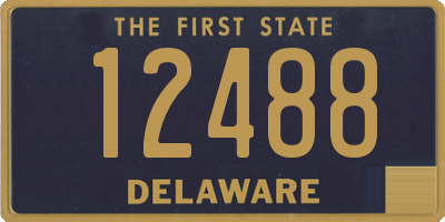 DE license plate 12488