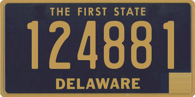 DE license plate 124881