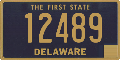 DE license plate 12489