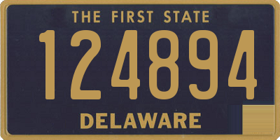 DE license plate 124894