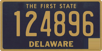 DE license plate 124896