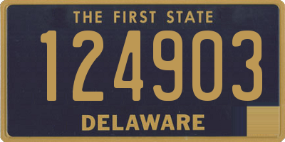 DE license plate 124903