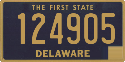 DE license plate 124905