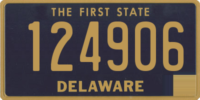 DE license plate 124906