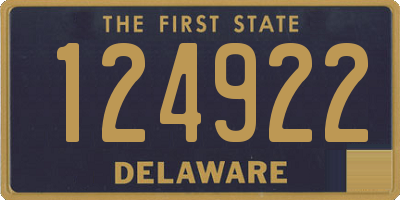 DE license plate 124922