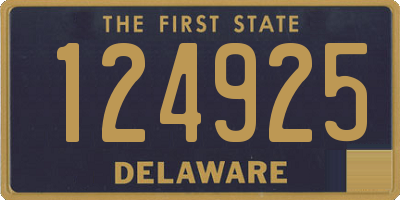 DE license plate 124925