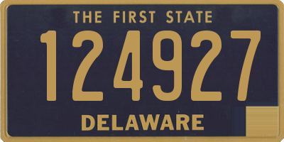 DE license plate 124927