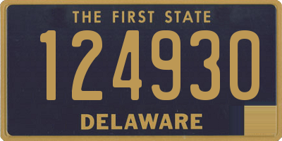 DE license plate 124930