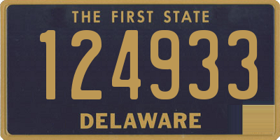 DE license plate 124933