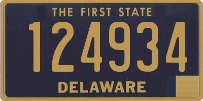 DE license plate 124934