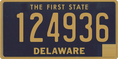 DE license plate 124936