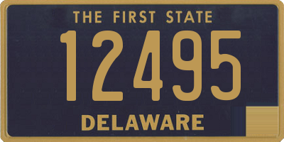 DE license plate 12495