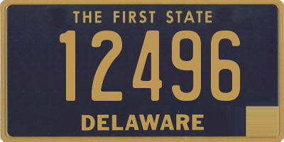 DE license plate 12496