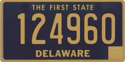 DE license plate 124960