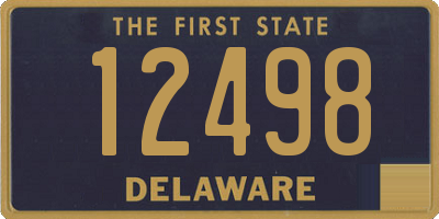 DE license plate 12498