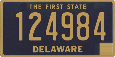 DE license plate 124984