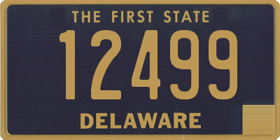 DE license plate 12499