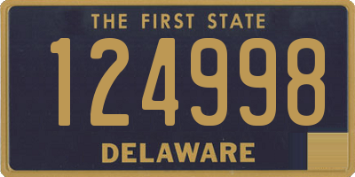 DE license plate 124998