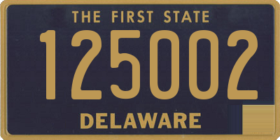 DE license plate 125002