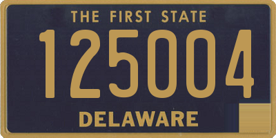 DE license plate 125004