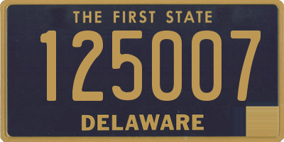 DE license plate 125007