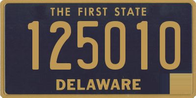 DE license plate 125010