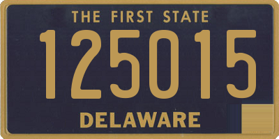 DE license plate 125015