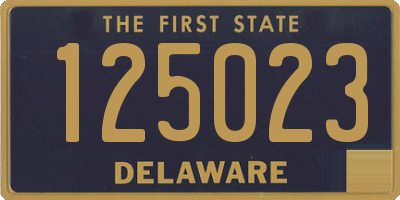 DE license plate 125023