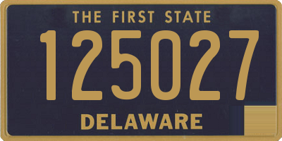 DE license plate 125027