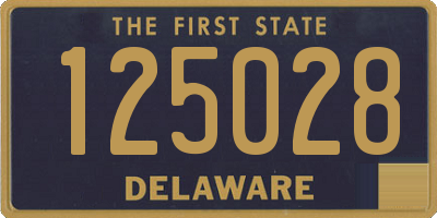 DE license plate 125028