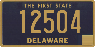 DE license plate 12504