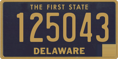 DE license plate 125043