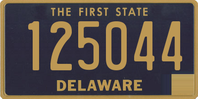 DE license plate 125044