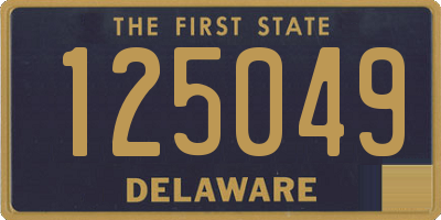 DE license plate 125049