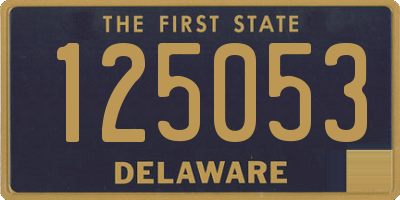 DE license plate 125053