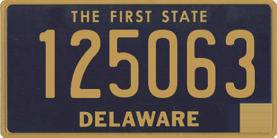 DE license plate 125063