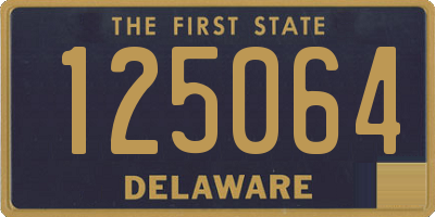 DE license plate 125064