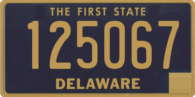 DE license plate 125067