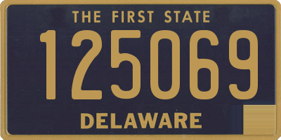 DE license plate 125069