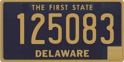 DE license plate 125083