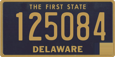 DE license plate 125084