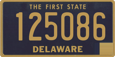 DE license plate 125086