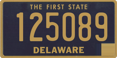 DE license plate 125089