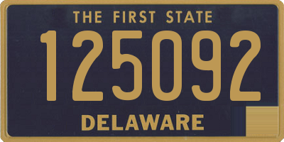 DE license plate 125092