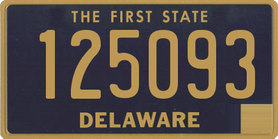 DE license plate 125093