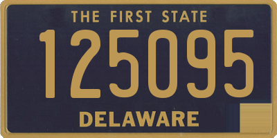 DE license plate 125095