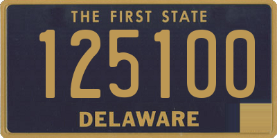 DE license plate 125100