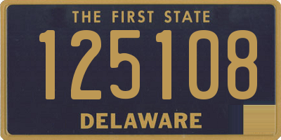 DE license plate 125108