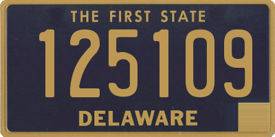 DE license plate 125109