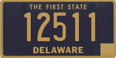 DE license plate 12511